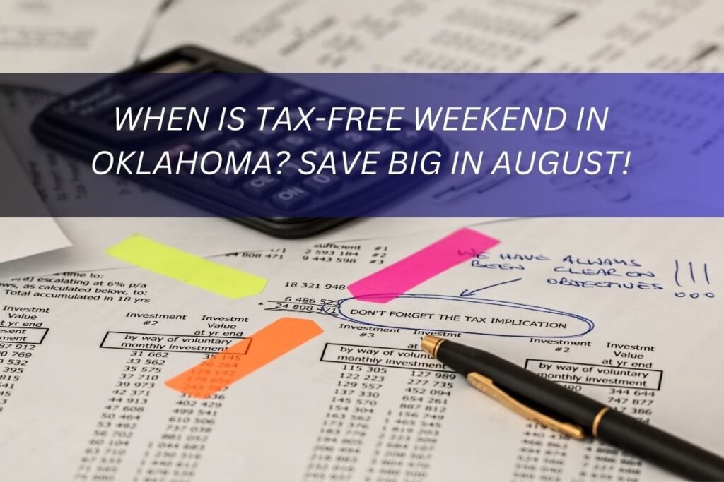 When is Tax-Free Weekend in Oklahoma