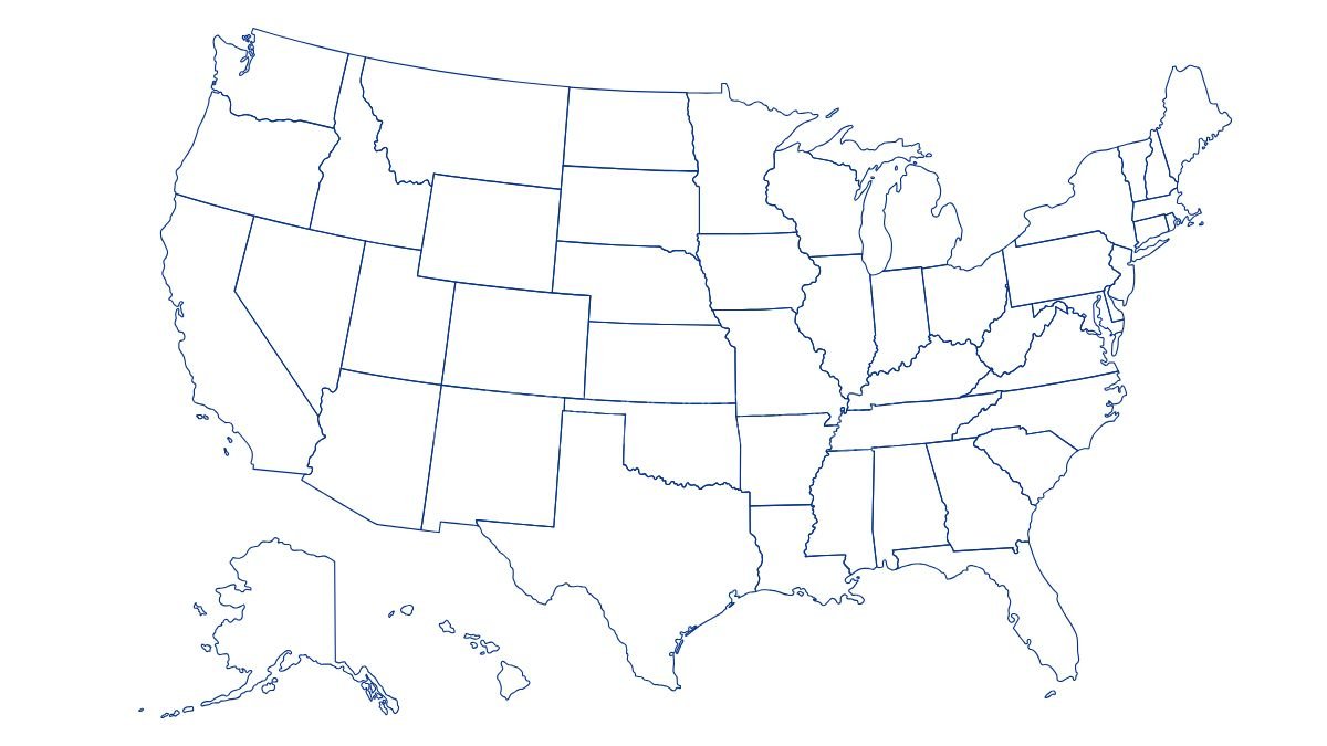 Blank Map of the United States