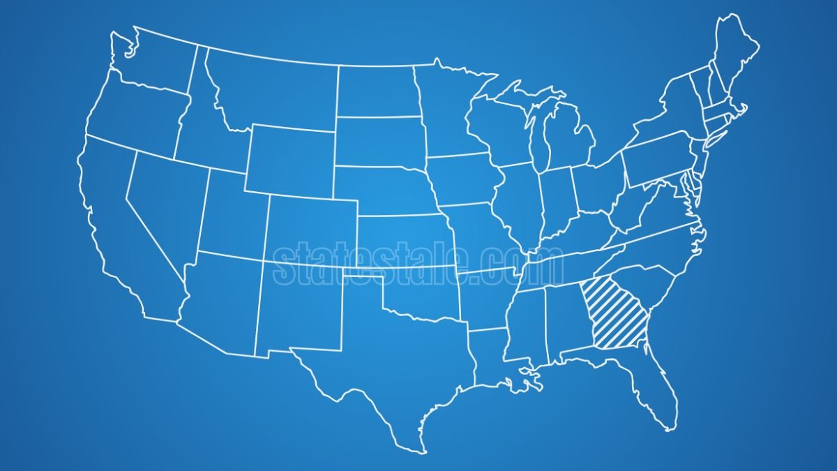 Comprehensive United States map with state names and landmarks